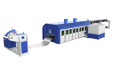 Linia produkcyjna do cięcia laserowego zwijania materiału