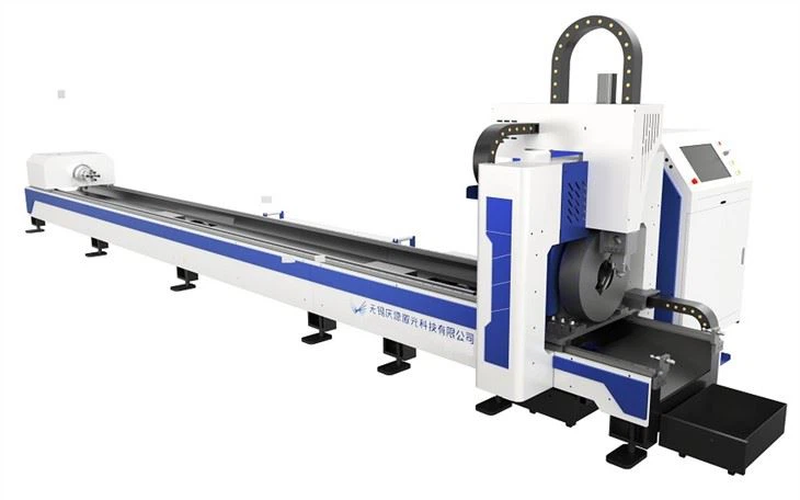 Laser światłowodowy okrągły / kwadratowy / prostokątny metalowa rura laserowa maszyna do cięcia
