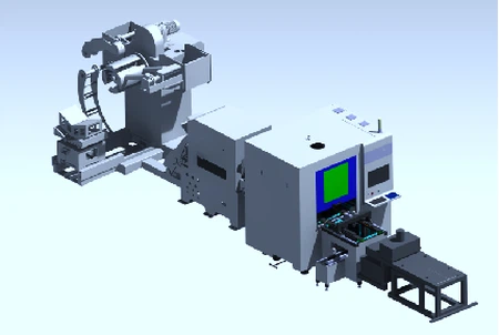 400*500mm 3Kw Coil Fed Laser Cutting Machine