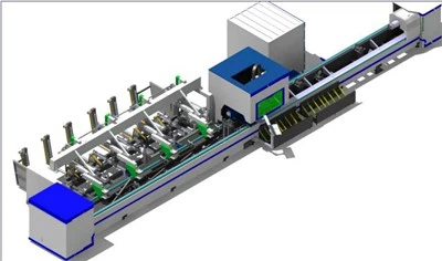 Półautomatyczne ładowanie 0260 Maszyna do cięcia laserowego rur CNC do metalu